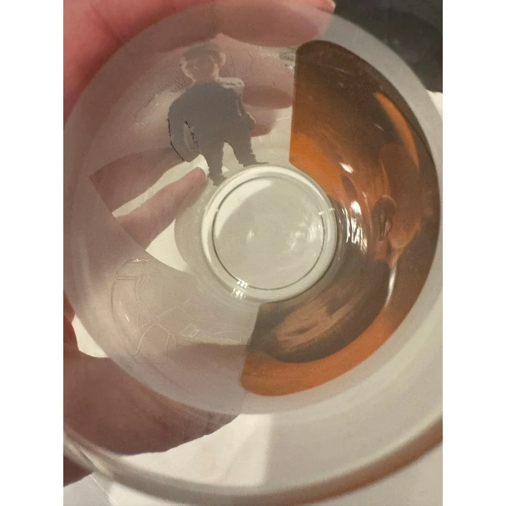Star Trek Movie Spock Kirk USS‎ Enterprise Frosted Highball Glass Tumbler